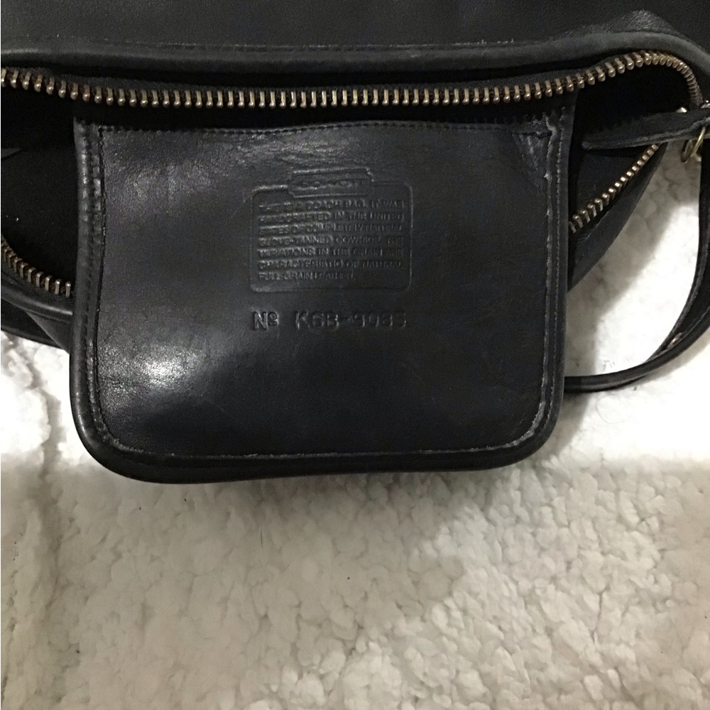 EUC Coach large black leather bucket bag. - Picture 5 of 6